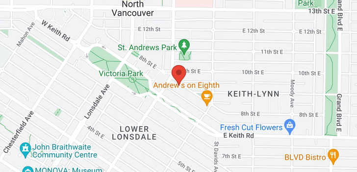 map of 5 219 E 8TH STREET
